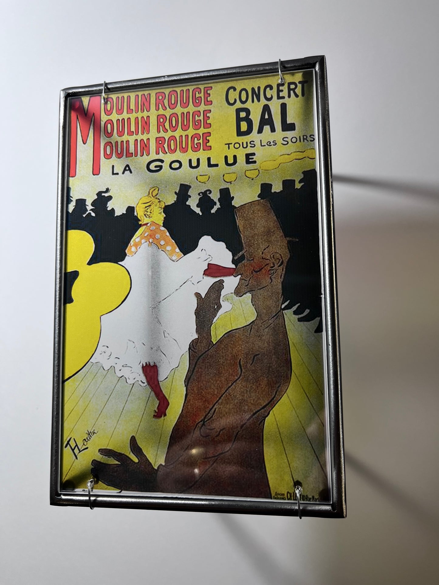 Moulin Rouge Steel and Shadow Sculpture, Toulouse-Lautrec, 13x18 cm