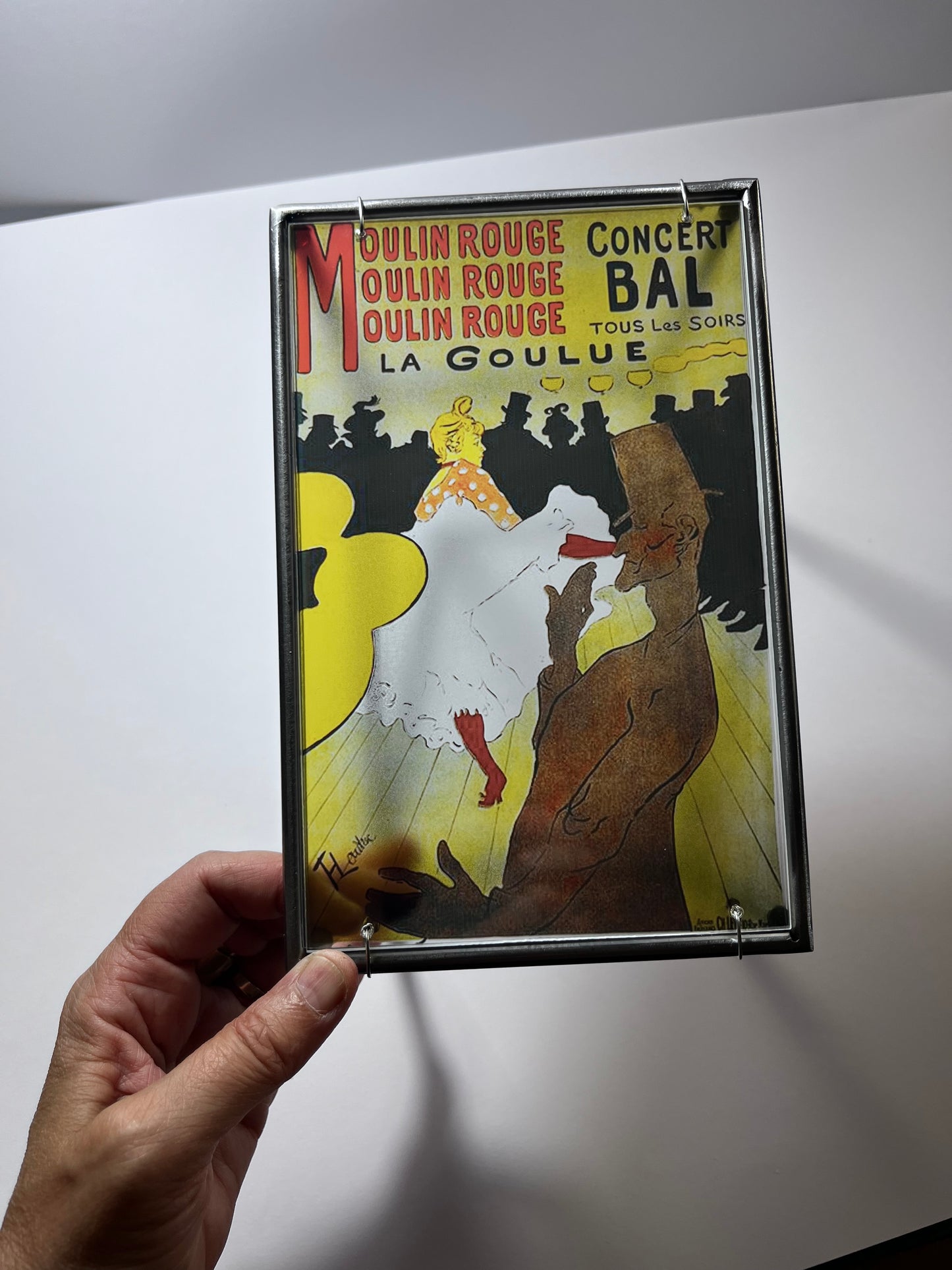 Moulin Rouge Steel and Shadow Sculpture, Toulouse-Lautrec, 13x18 cm
