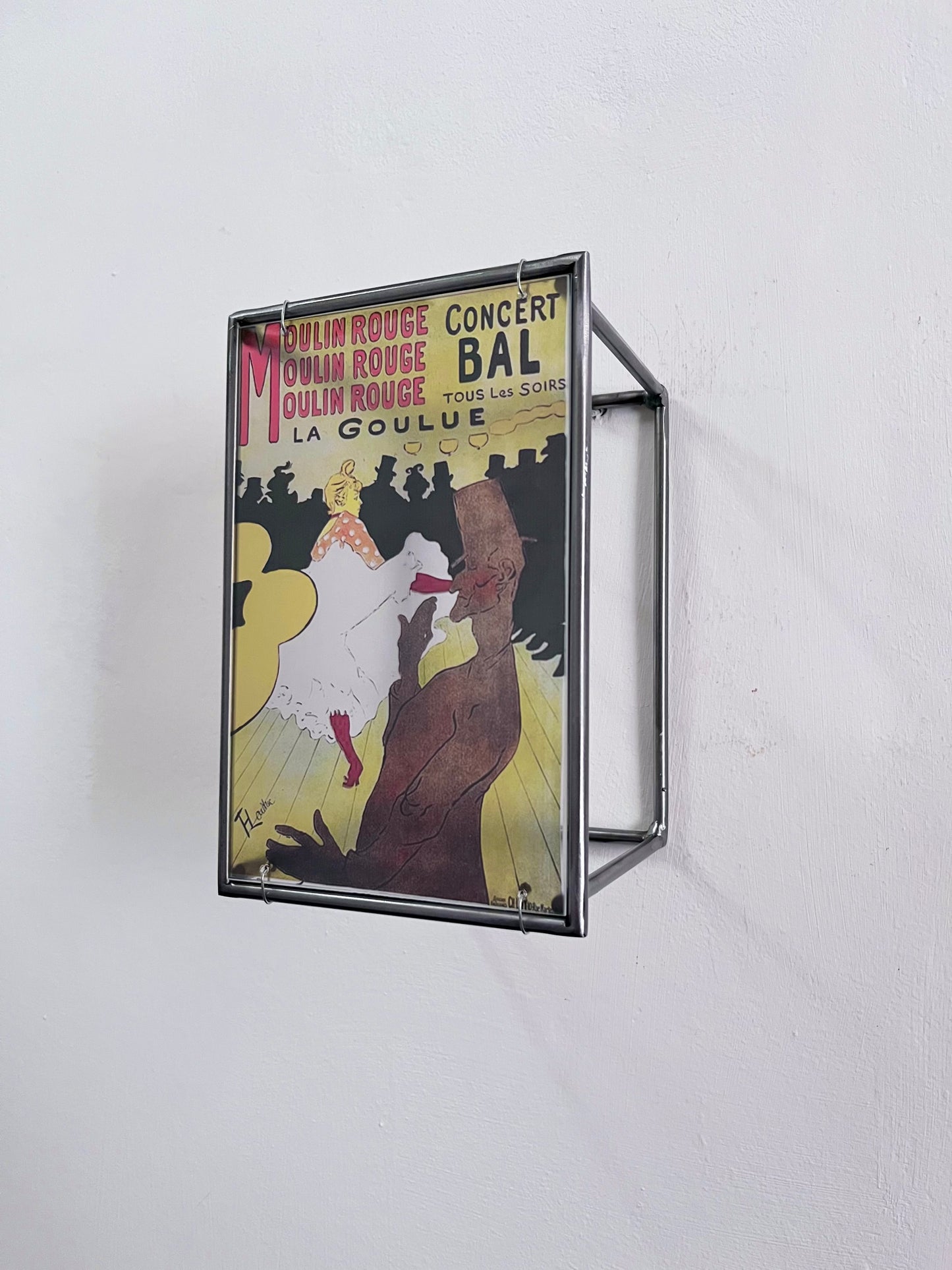 Moulin Rouge Steel and Shadow Sculpture, Toulouse-Lautrec, 13x18 cm