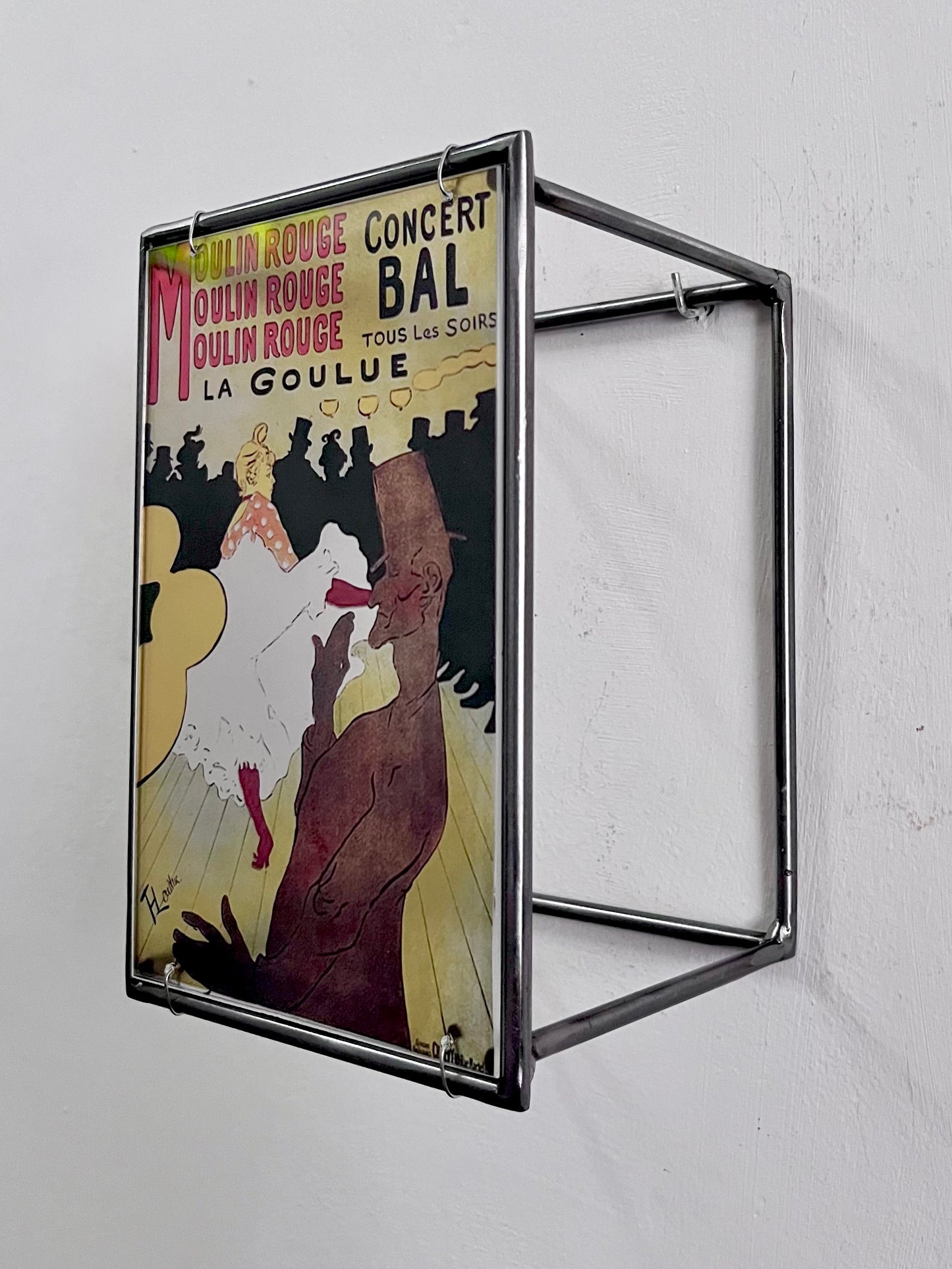 Moulin Rouge Steel and Shadow Sculpture, Toulouse-Lautrec, 13x18 cm