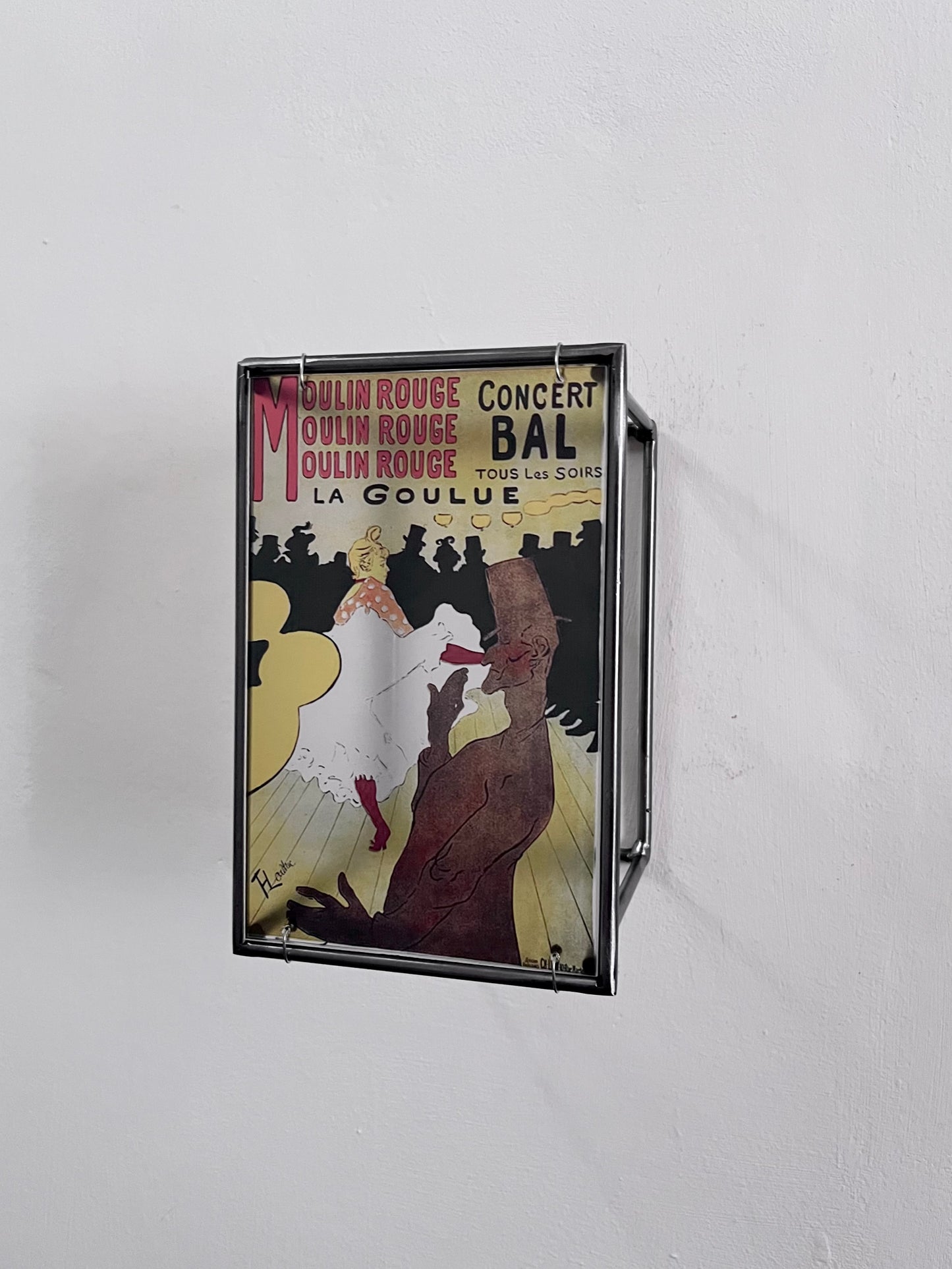 Moulin Rouge Steel and Shadow Sculpture, Toulouse-Lautrec, 13x18 cm