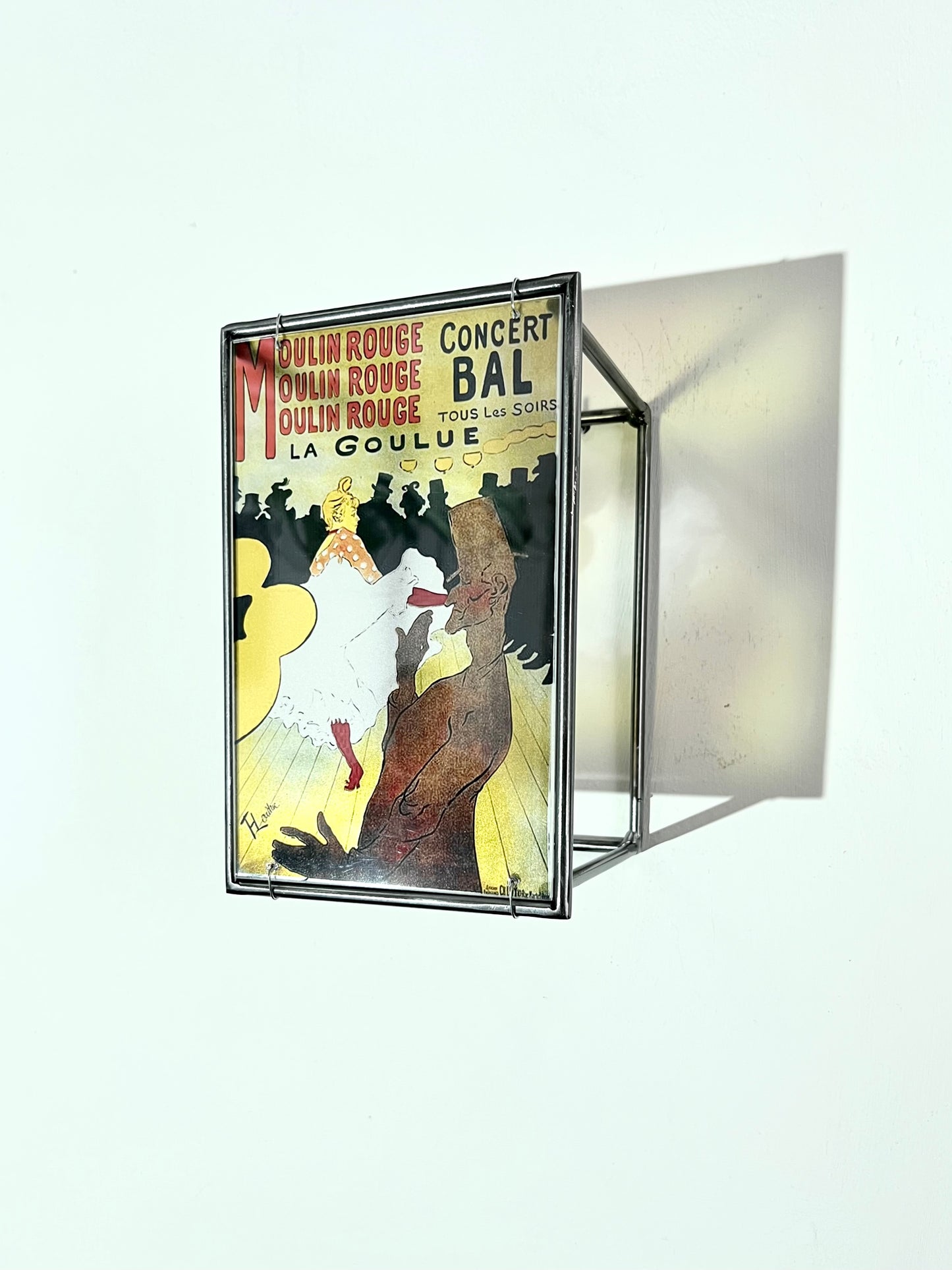 Moulin Rouge Steel and Shadow Sculpture, Toulouse-Lautrec, 13x18 cm