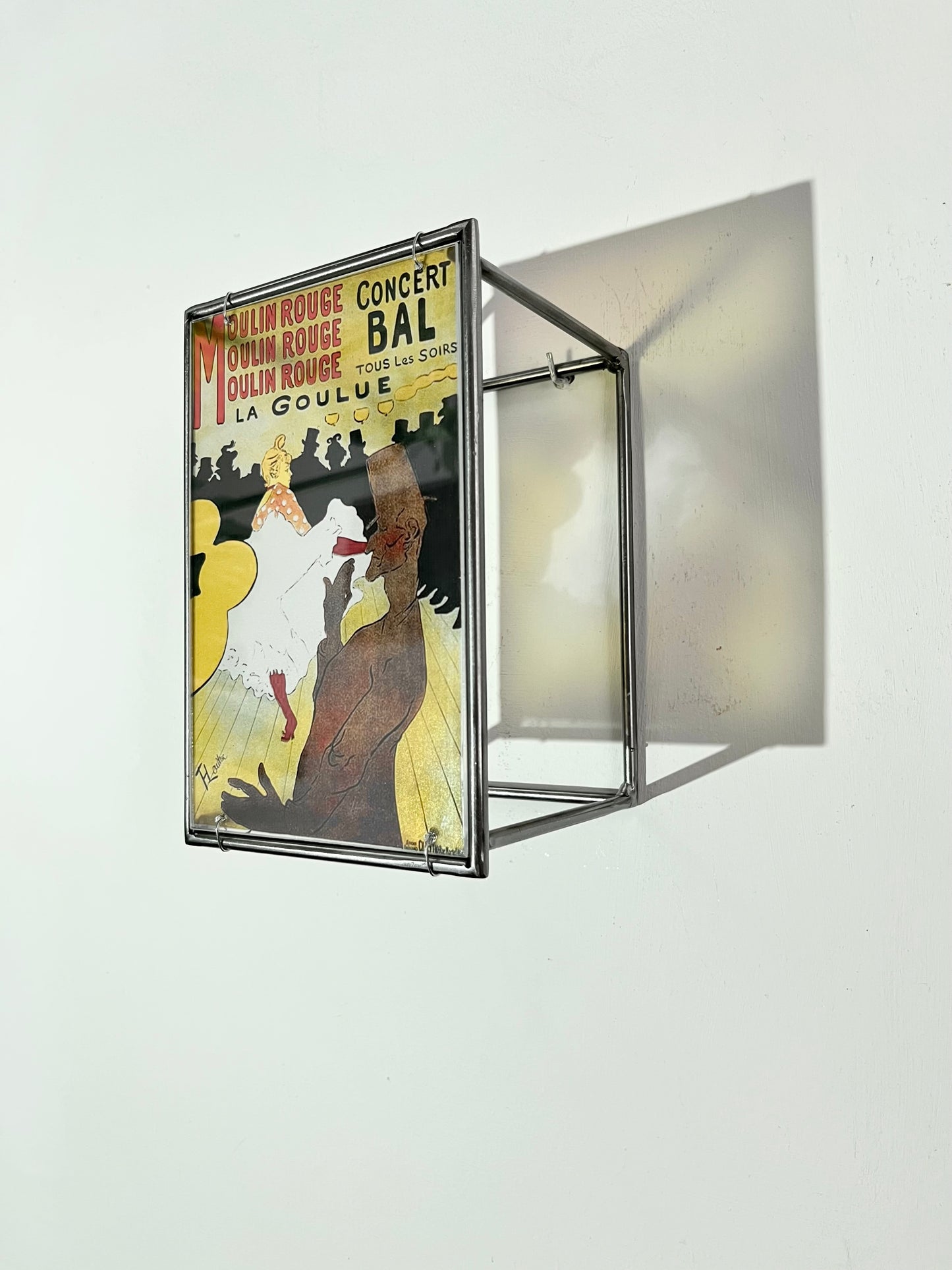 Moulin Rouge Steel and Shadow Sculpture, Toulouse-Lautrec, 13x18 cm