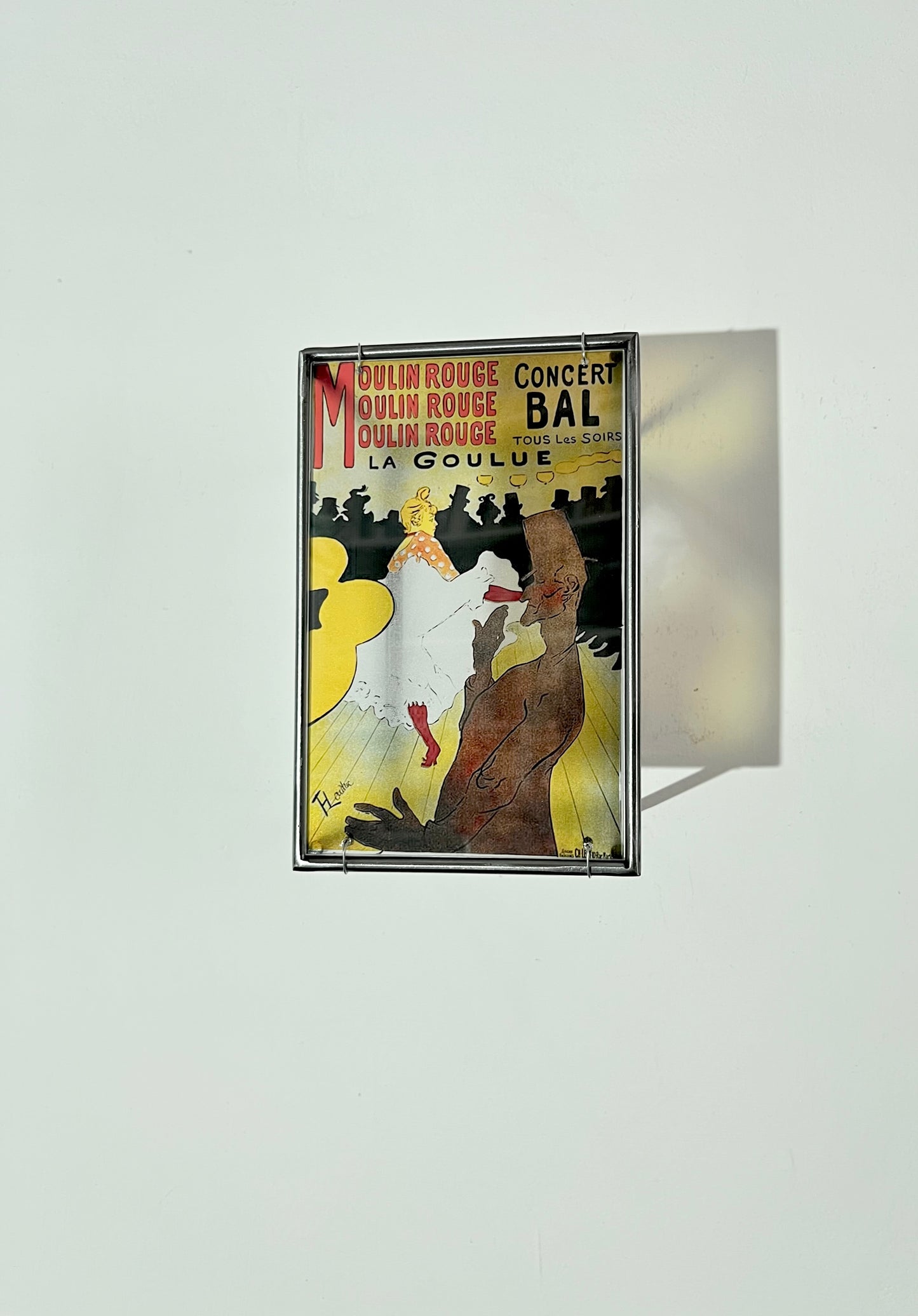 Moulin Rouge Steel and Shadow Sculpture, Toulouse-Lautrec, 13x18 cm
