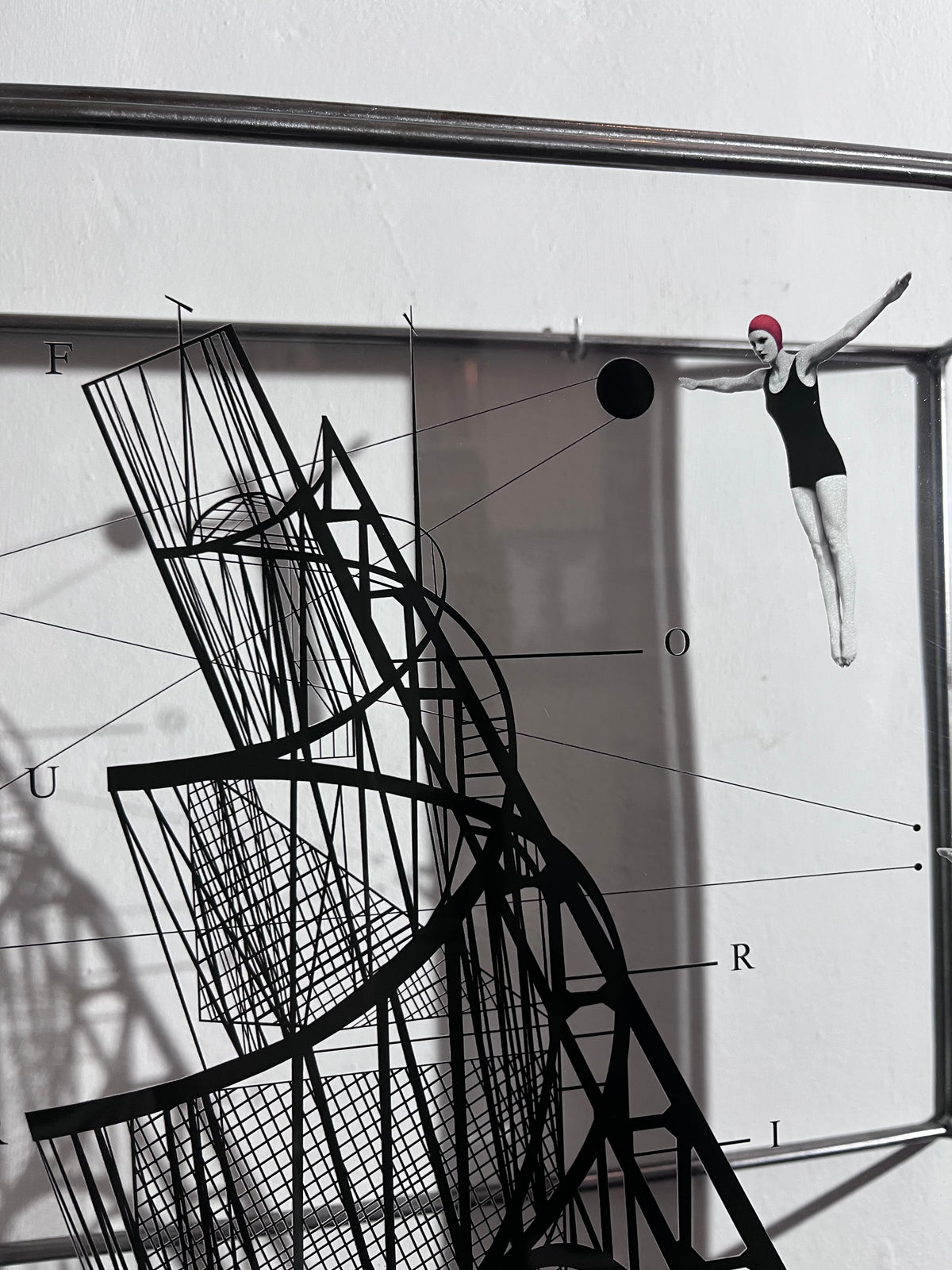 Constructing a Dive - Limited Edition Metal Wall Sculpture