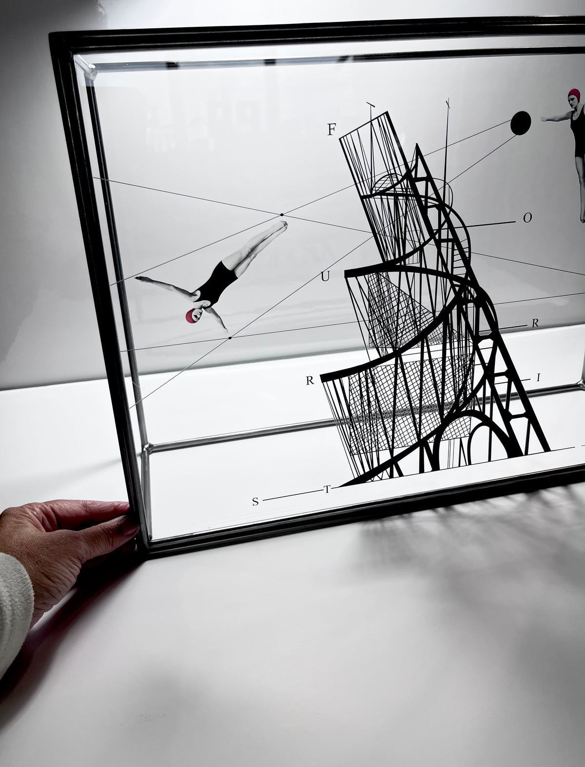 Constructing a Dive - Limited Edition Metal Wall Sculpture