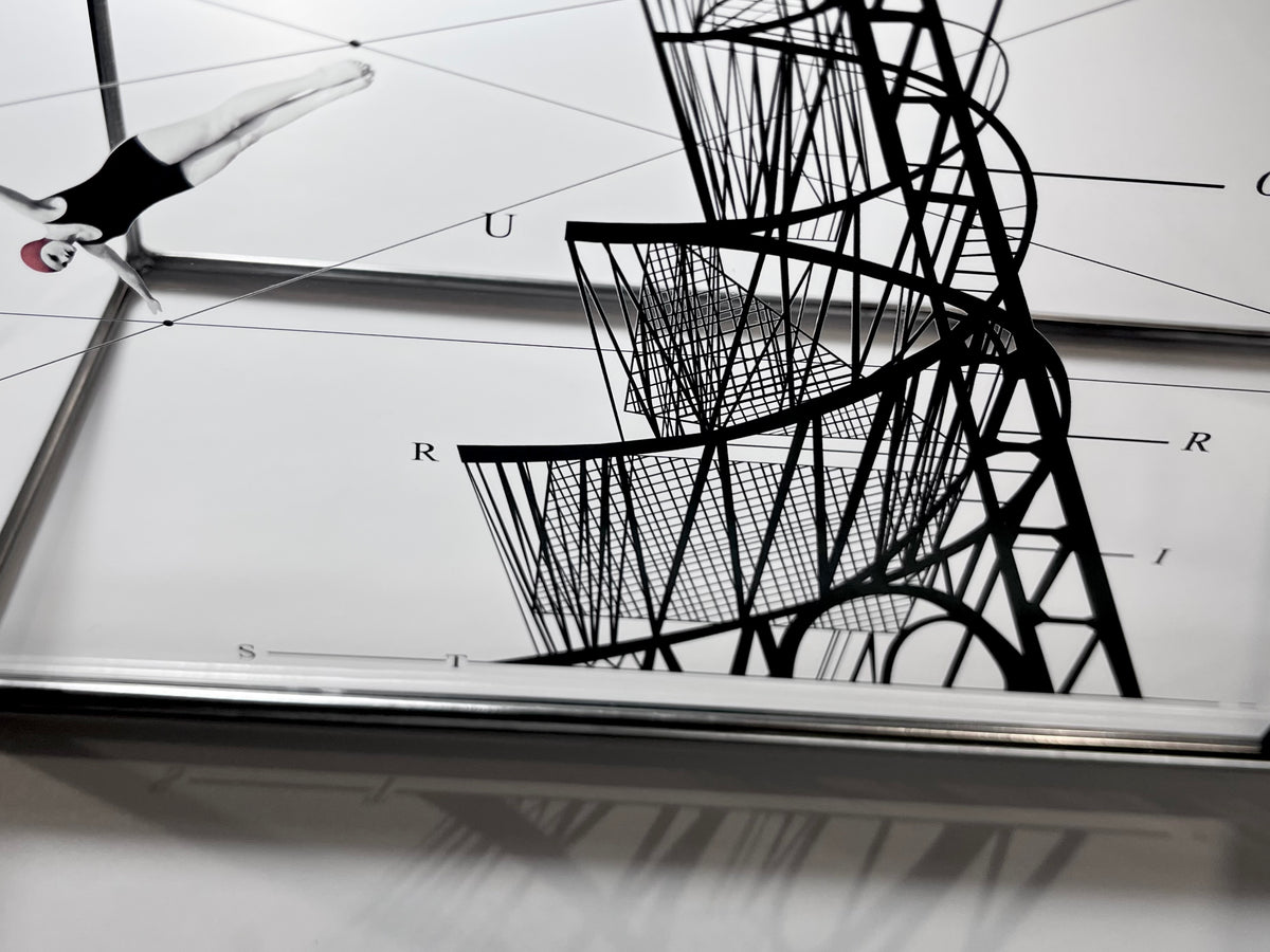 Constructing a Dive - Limited Edition Metal Wall Sculpture