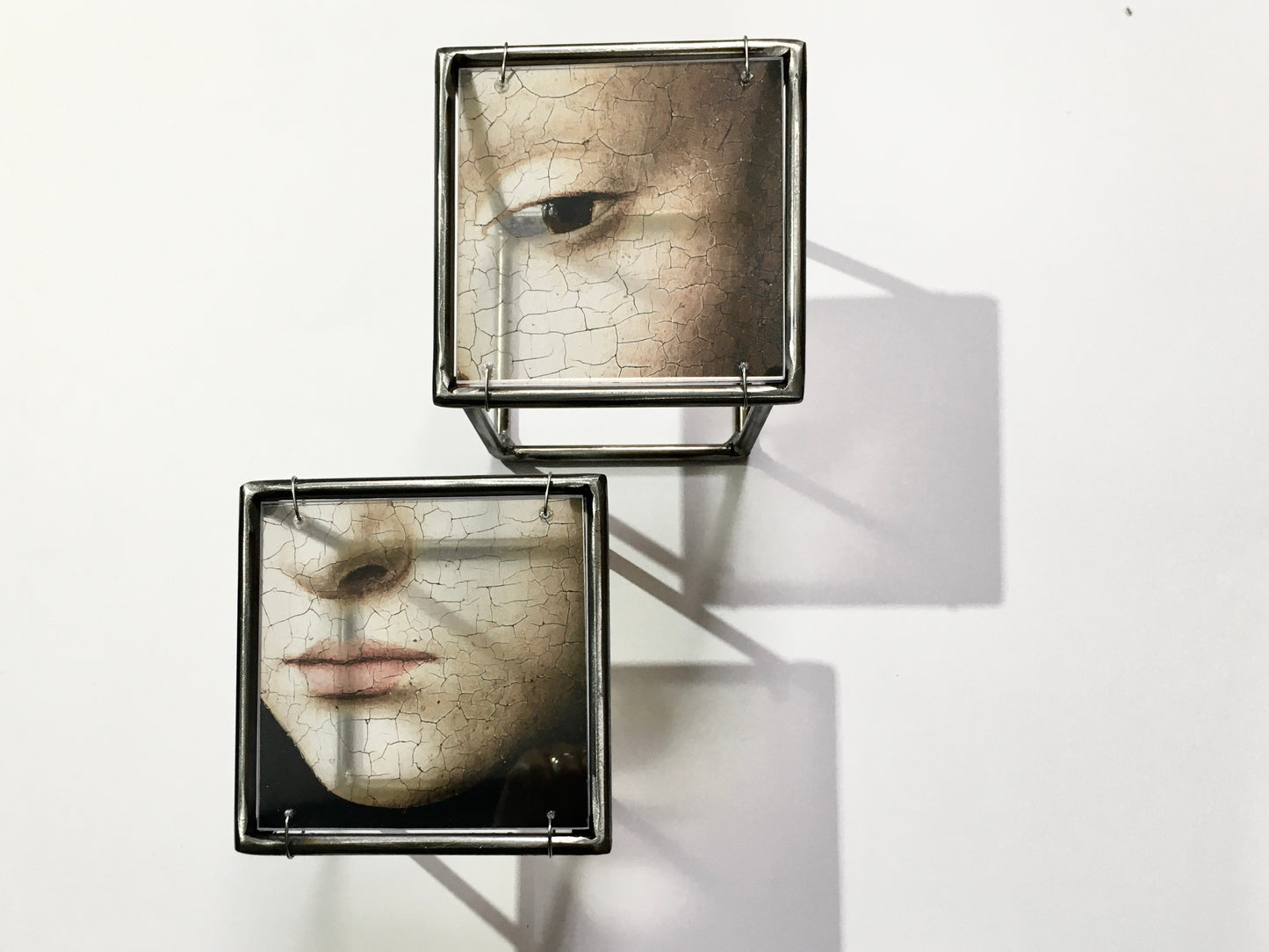 Face Wall Sculpture - set of two with left eye