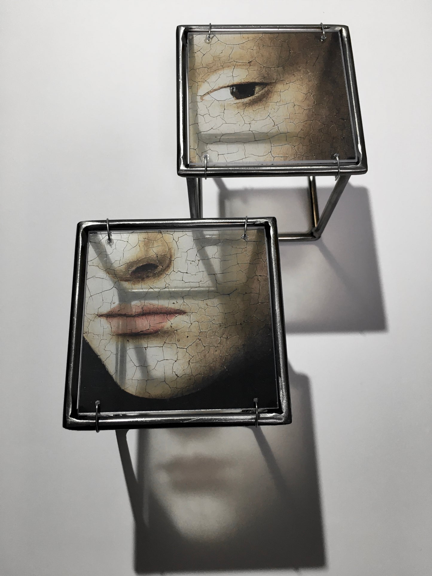 Face Wall Sculpture - set of two with left eye