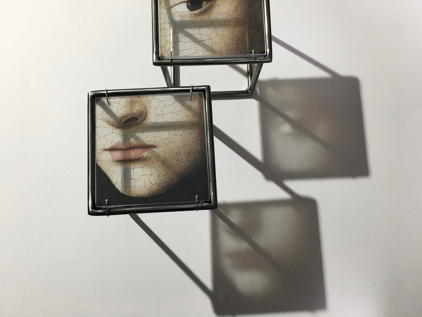 Face Wall Sculpture - set of two with left eye