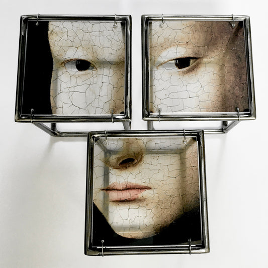 Face Wall Art - 3D Lip and Eye Coloured Sculptures