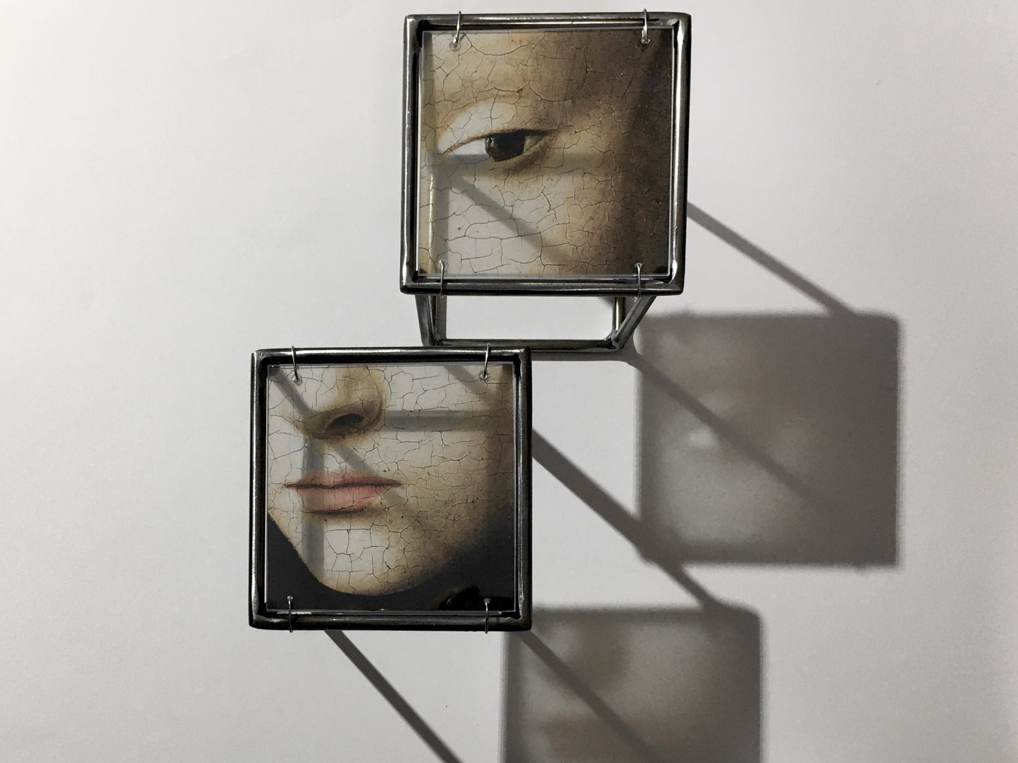 Face Wall Sculpture - set of two with left eye