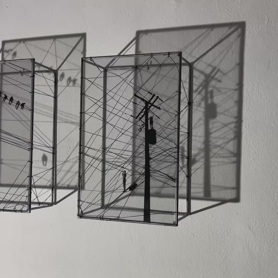 video of shadow effect of diptych