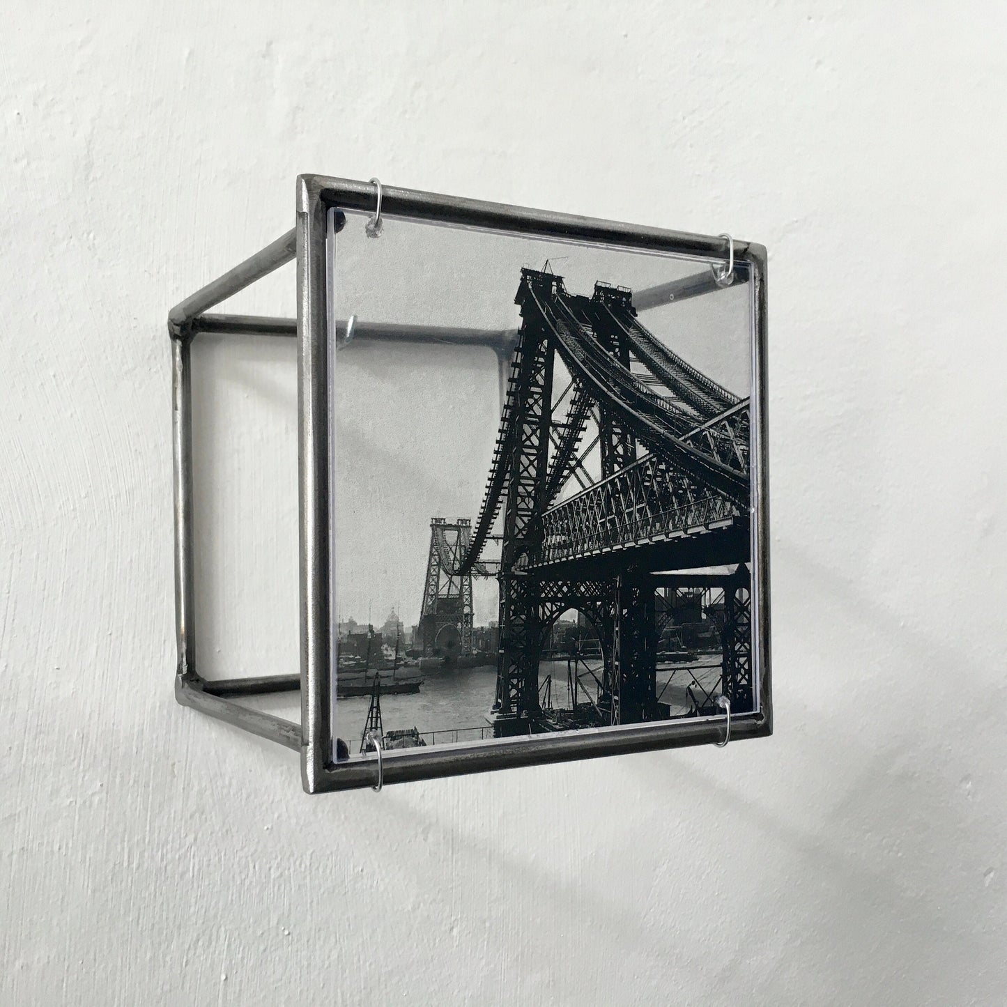 Williamsburg Bridge - Designer wall sculpture with engineering and architectural image. New home gift artandshadow sculpture