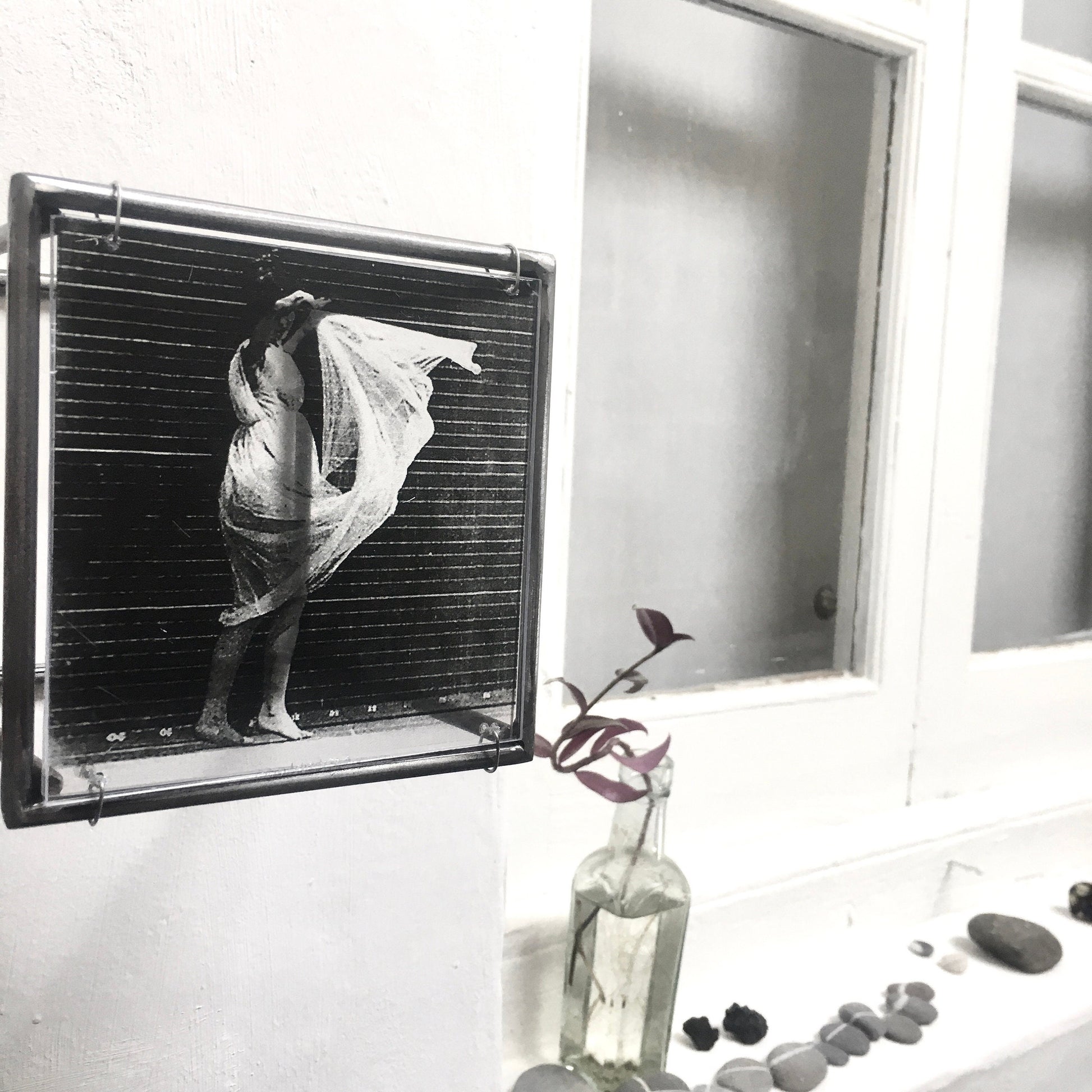 Eadweard J. Muybridge print of black and white photo “Women Dancing”. Artandshadow metal wall sculpture sensual gift 